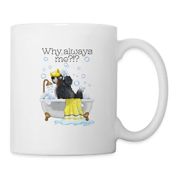 Bathing fun with dog soap bubbles - Mug - white - Right