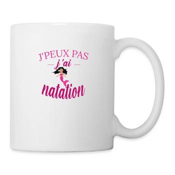 j'peux pas j ai natation tee shirt enfant fille - Mug blanc - blanc - Droite