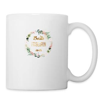 Für die "Beste Friseurin" ever! personalisierbar - Tasse - Weiß - Rechts
