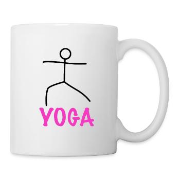 Entraînement de yoga - Mug blanc - blanc - Droite