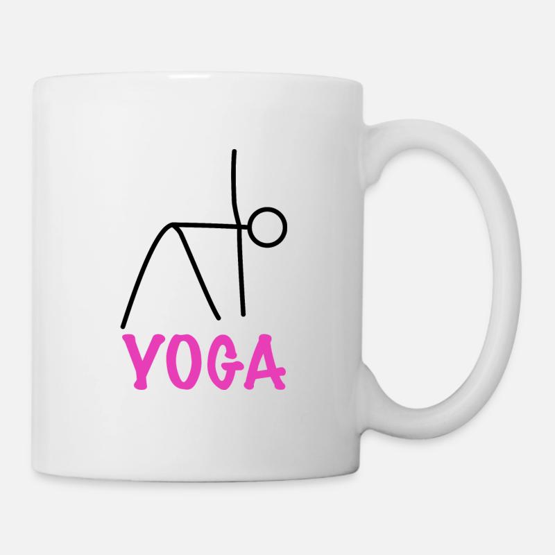 Yoga Workout - Tasse - Weiß