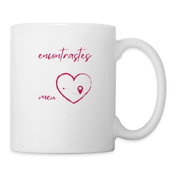 tu as trouvé mon cœur en portugais - Mug blanc - blanc - Droite