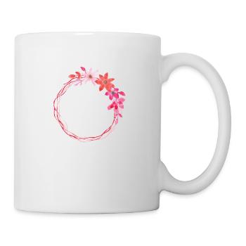 Joyeux anniversaire Cadeau Fleurs Fille - Mug blanc - blanc - Droite