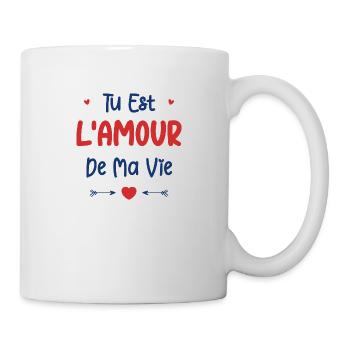 Tu est l'amour de ma vie - Mug blanc - blanc - Droite