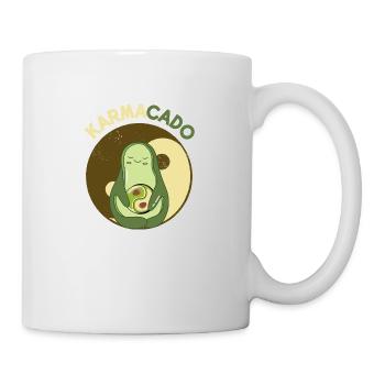 Avocado Karmacado Vegan Meditation Namaste Karma - Tasse - Weiß - Rechts