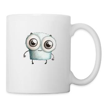 Mignon Monstre Aquarelle - Mug blanc - blanc - Droite
