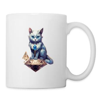 Birthstone Cat April - Mug - white - Right