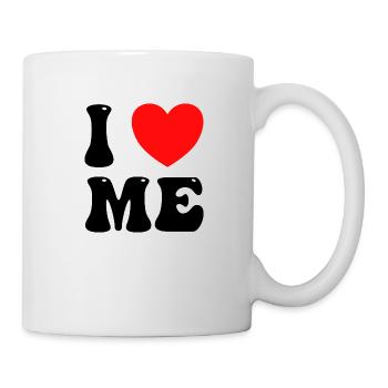 i love me - Self-love - Optimism - Satisfied - Mug - white - Right
