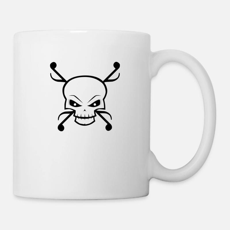 Schädel - Tasse - Weiß