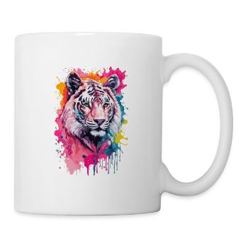 Lion Cool and Cool in Watercolors - Mug - white - Right