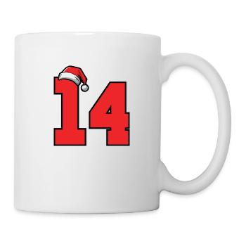 14 Zahl Weihnachten - Tasse - Weiß - Rechts