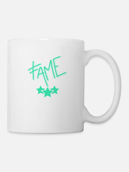Neon Ruhm / Fame - Tasse - Weiß