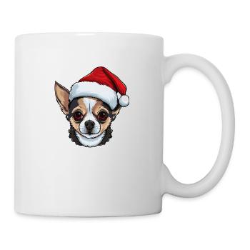 Chihuahua Dog Christmas Head - Mug - white - Right