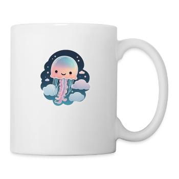 Méduse mignonne 02 - Mug blanc - blanc - Droite