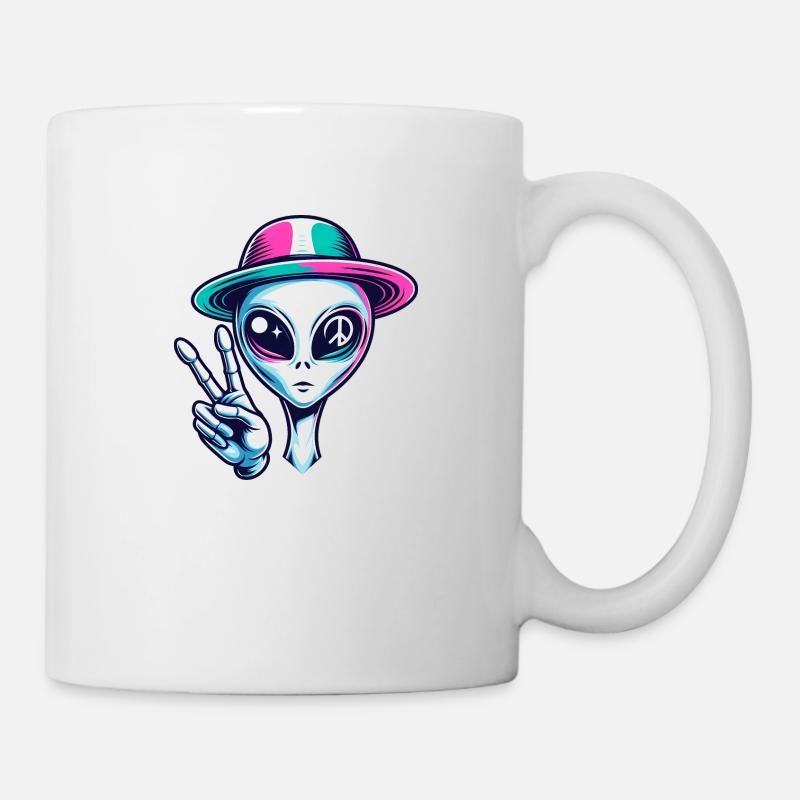 Peace Alien - Mug - white