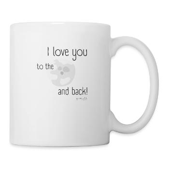 Love you to the moon and back - cute design - Mug - white - Right