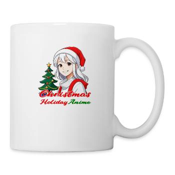 Joyful Girl - Weihnachten mit japanischem Anime - Tasse - Weiß - Rechts