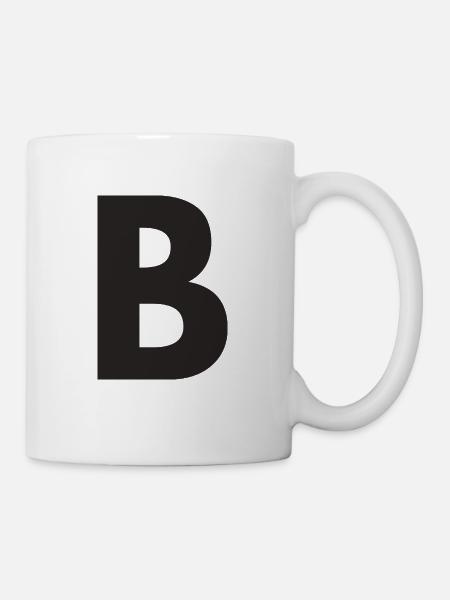 B - Mug - white