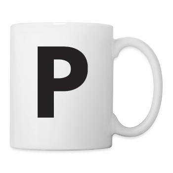 P - Tasse - Weiß - Rechts