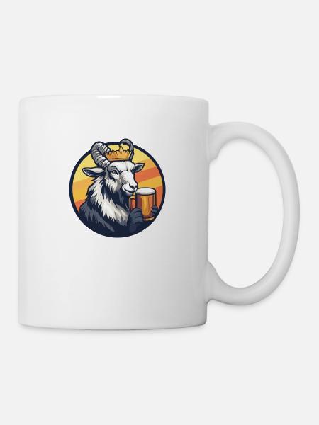 Bergziege Bier - Tasse - Weiß