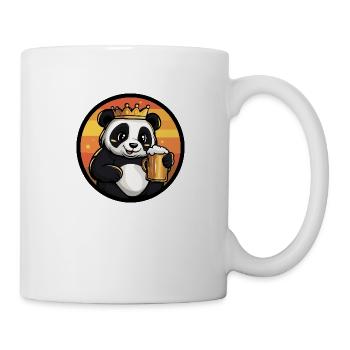 Panda Bier - Tasse - Weiß - Rechts