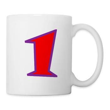 1. 1 JAHR. 1. GEBURTSTAG. 1 JAHR GEBURTSTAG. 1 - Tasse - Weiß - Rechts