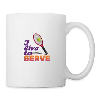 LEBEN DIENEN SKLAVEREI - Tasse - Weiß - Rechts