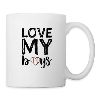 Love My Boys - baseball - Mug - white - Right