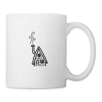 Tiny house little cabin - Mug - white - Right