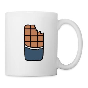 Chocolat - Mug blanc - blanc - Droite
