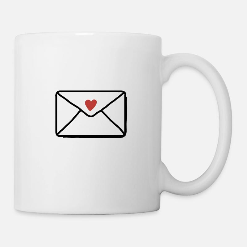 Liebes Brief - Tasse - Weiß