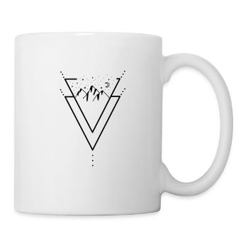 Triangle des montagnes - Mug blanc - blanc - Droite