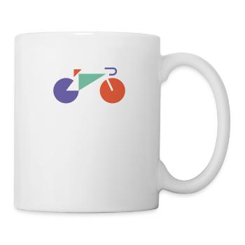 Vintage Fahrrad Design für echte Fahrradfreaks - Tasse - Weiß - Rechts