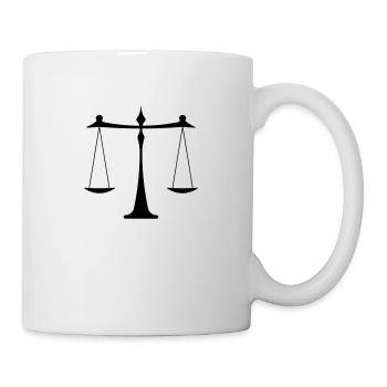 Signe du zodiaque Balance - Mug blanc - blanc - Droite