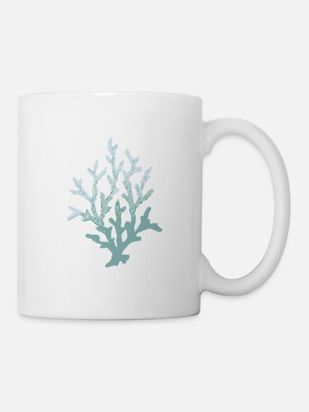 Koralle Meer Ozean - Tasse - Weiß