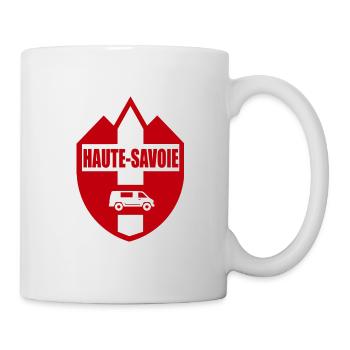 Haute Savoie 74 Van life Montagnes drapeau blason - Mug blanc - blanc - Droite