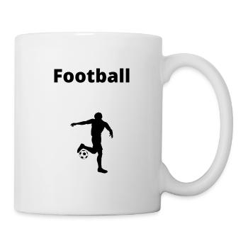 Fußball - Tasse - Weiß - Rechts