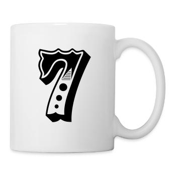 7 - Nombre - Nombre - Mug blanc - blanc - Droite
