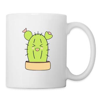 Kawaii Kaktus Kawaii Pflanze Kawaii Sticker lustig - Tasse - Weiß - Rechts