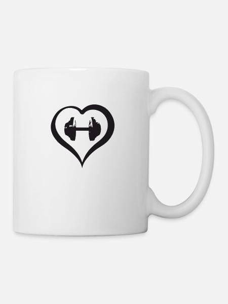 Fitness - Tasse - Weiß