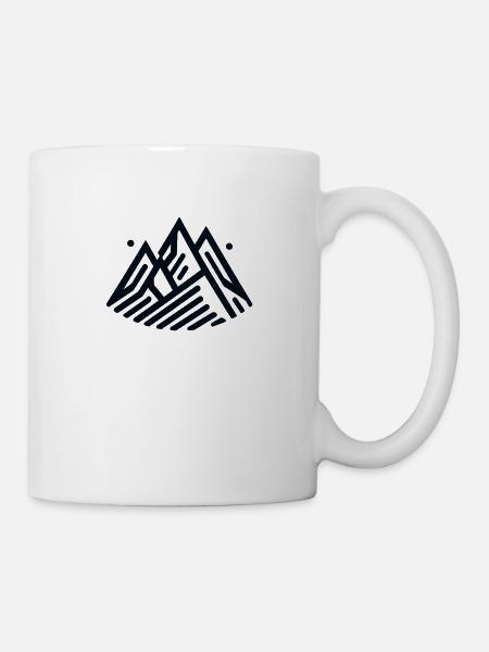 Alpine Schönheit - Tasse - Weiß