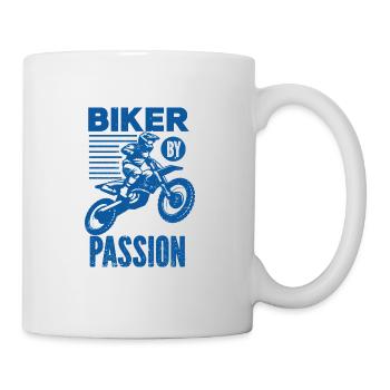 Motorrad Motocross Bike Racing Motorsport - Tasse - Weiß - Rechts