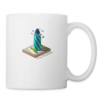 Geometric low poly The Gherkin - Mug - white - Right