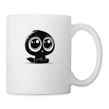 Kleines Monster - Tasse - Weiß - Rechts