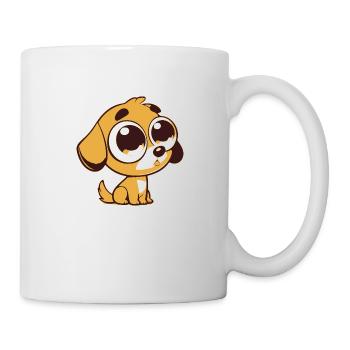 Chien de dessin animé - Mug blanc - blanc - Droite