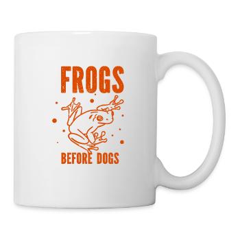 Frosch - Amphibie Tier - Tasse - Weiß - Rechts