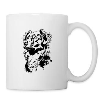 Nouvelle-Écosse Duck Tolling Retriever Portrait Chiens - Mug blanc - blanc - Droite