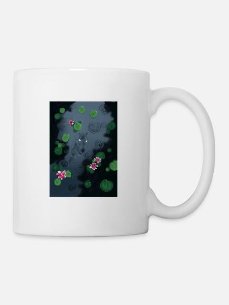 Mysterious Horse in the Water Night - Mug - white