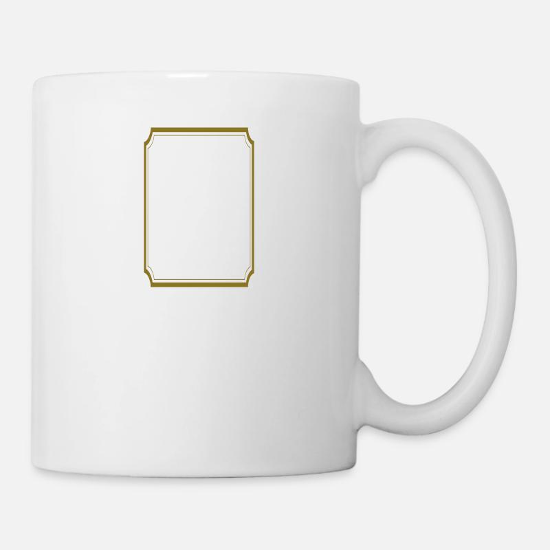 Extravaganter Bilderrahmen - Tasse - Weiß