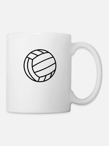 Volleyball - Tasse - Weiß